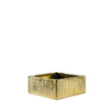 Short Square Ceramic Block Vase - 4"H