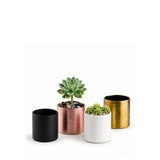 Ceramic Cylinder Vase 4"