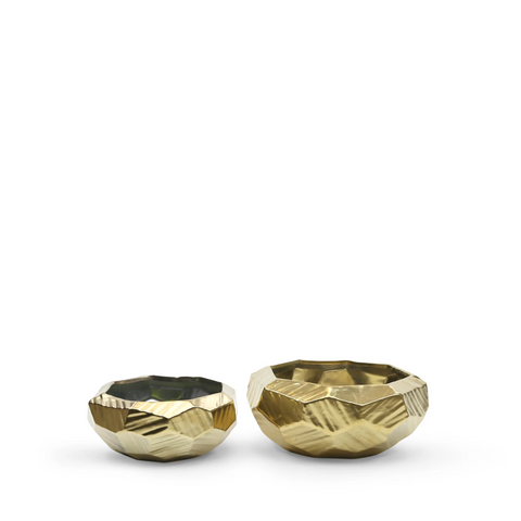 Gold Geometric Bowl