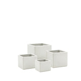 White Ceramic Cube Vase