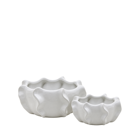 White Unique Ceramic Bowl