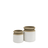 Two Toned Tapered Honey Pot Vase