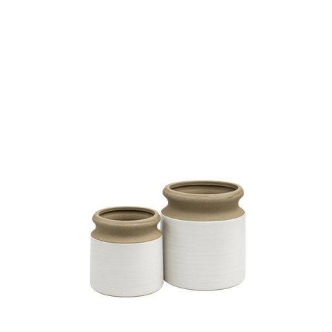 Two Toned Tapered Honey Pot Vase