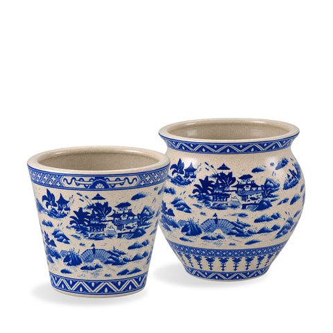 China Jardiniere & Pot