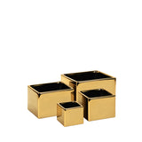 Metallic Collection cube Planters